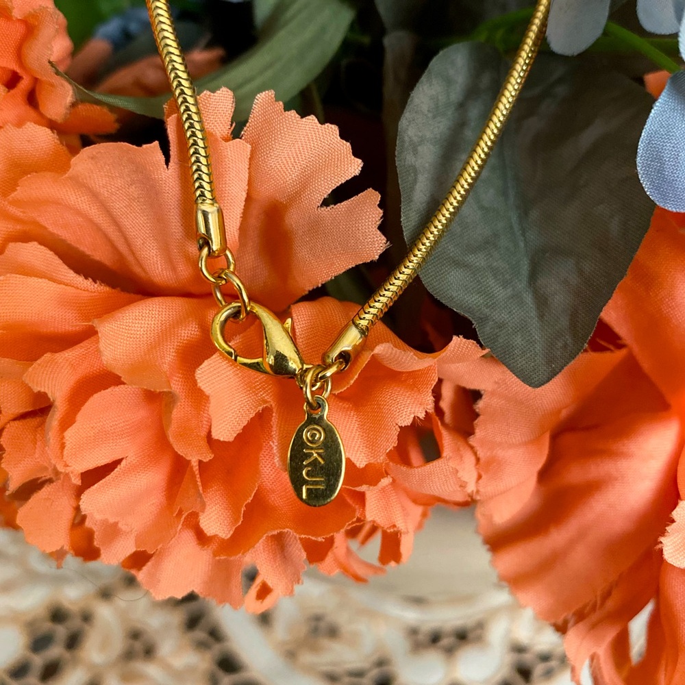 ♻️SOLD♻️ - Vintage Kenneth Jay Lane Clam shell locket necklace - Picture 3 of 6